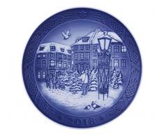 Royal Copenhagen 1024792 Xmas Plate Series RC WEIHNACHTSTELLER 2018, Porzellan, mehrfarbig