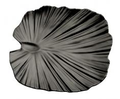APS 83872 Palmblattschale, 27 x 27cm, H: 4,5cm, Melamin, schwarz -NATURAL COLLECTION- designed by EsserDesign