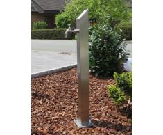 KTC Tec Wassersäule SQS 1030 mm Edelstahl V2A Bewässerung Zapfstelle Zapfsäule Gartenschlauch Spender