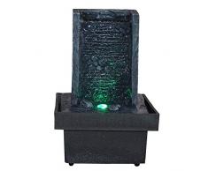 Innenbrunnen Zimmerbrunnen Zen Wand LED Farbwechselnde Beleuchtung