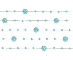 Perlengirlande mint 5 Stück á 1,3m Tischdeko Hochzeit Taufe Weihnachten