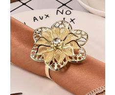 D.ragon Serviettenring, 6 Stück Metall Serviettenringe Halter Für Hochzeitsfeier Abendessen Tischdekoration Sustainable