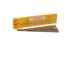 1 Packung - 16g Räucherstäbchen NAG CHAMPA Goloka gelb