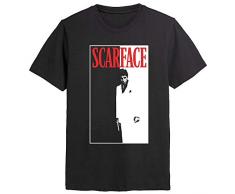 Scarface – Filmposter – Offizielles Herren-T-Shirt Gr. L, Schwarz