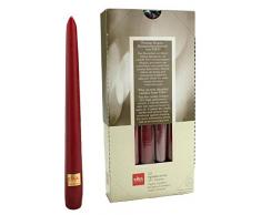 Spitzkerzen 25x2,5cm, 12 Stück EIKA in BORDEAUX-06