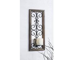 Wandkerzenhalter mit Ornamenten
