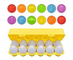 Neusky Magic Karula Ostereier-Farb und Obst Set, 12 Eier in 6 Farben (Mit Obst, 12)