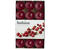 Aromatischen Wild Cranberry Duft Teelicht, Paraffin Wachs, Kastanienbraun, 30 Stück