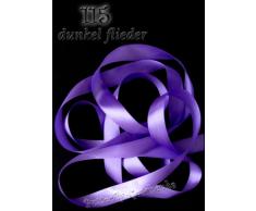 32m Satinband 12mm (115 dunkel flieder) // Schleifenband einseitiges Hochzeit Taufe Deko Band Dekoband Geschenkband 15mm 1,5cm 10mm 1cm