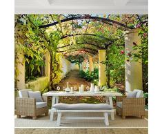 Fototapete Garten Natur 3D Vlies Wand Tapete Wohnzimmer Schlafzimmer Büro Flur Dekoration Wandbilder XXL Moderne Wanddeko - 100% MADE IN GERMANY - Blumen Herbst Runa Tapeten 9003010a