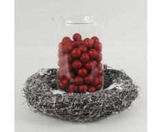 Kranz aus Reben mit Sternen, gekalkt, 25 cm