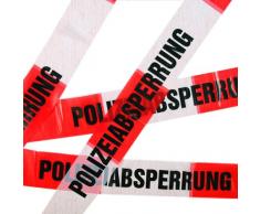 10 Meter Absperrband * POLIZEI * für Kindergeburtstag und Motto-Party // Absperrung Deko Dekoration