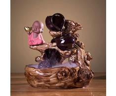 NAN Tischbrunnen, Indoor Outdoor Tischbrunnen Keramikbrunnen Dekorative Brunnen Luftbefeuchter-Tischbrunnen