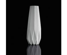 Goebel Kaiser Porzellan Polygono Star Vase, Blumenvase, Dekovase, Dekoration, Porzellan, Weiß, 41 cm, 14003721