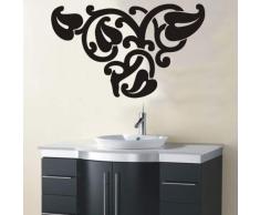 WANDTATTOO / Wandsticker schwarz w258 Ornament, Ranken 40x24 cm