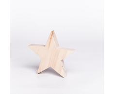 Woods Holzstern Zirbe - Dekoration aus Holz handgefertigt in Bayern I Holzstern zum hinstellen - gemütliche Advent & Weihnachtsdeko für Fenster Flur Tür & Co I Holzstern groß 12, 16 oder 21 cm