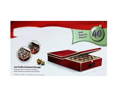 SSITG Aufbewahrungsbox für 40 Weihnachtskugeln Weihnachtsbaumkugeln ca.76x45x12 cm