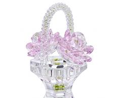 H&D Hyalin & Dora, Kristallfigur, Ornament, Briefbeschwerer, Hochzeitstischdekoration 8.5*6.6cm/ 3.3*2.5in Nr. 7