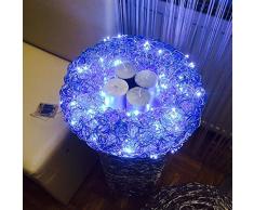 Adventkranz inkl Kerzen, Dekoteller und 100 LED Lichterkette