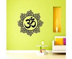 Wandtattoo Ornament Indianer Mandala, Marokkanisches Muster, Geometrische Yoga Namaste Blume, Vinyl, Schlafzimmer Wandtattoo, Wandsticker Wandbilder