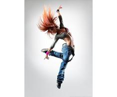 Poster - Tanzen 03 (42.0 cm x 59.4 cm A2) - Tanz Tanzen Ballett Frau Hip Hop Street Dance Musik Frau Sexy Tanz Girl Wanddeko Druck Print Kunstdruck Fotografie Foto Artwork Art