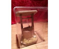 Krippenzubehör Brunnen mit Licht, 3,5 V, Igel und Frosch