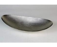 Artra Aluminium Schale Julia (Größe: M) in Silber oval Tischdekoration Hochzeitdekoration Dekoschüssel Deko Dekoschale Dekoration Geschenk