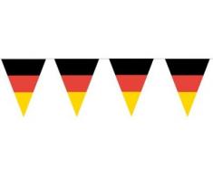 HAAC Fahnen Girlande Wimpel Kette in Deutschlandsfarben Deutschland Fußball 10 Meter Fußball 2014