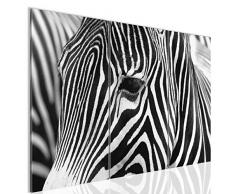 Bilder Afrika Zebra Wandbild 120 x 80 cm Vlies - Leinwand Bild XXL Format Wandbilder Wohnzimmer Wohnung Deko Kunstdrucke Grau 3 Teilig -100% MADE IN GERMANY - Fertig zum Aufhängen 001431a