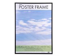 Dax Posterrahmen, flach, umweltfreundlich, Holzverbundstoff, 45,7 x 61 cm, Schwarz