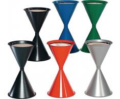 VAR Standascher mit Sieb grün beschichtet