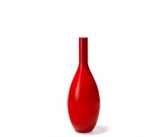 Leonardo Boden-Vase Beauty, bauchige Deko-Vase, handgefertigtes Unikat, Blumen-Vase aus rot durchgefärbtem Glas, 50-cm, 058726