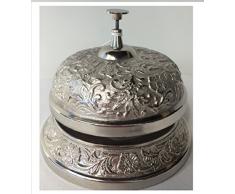 Markenlos Große Tischklingel Alu Hotelklingel Rezeptionsklingel Klingel Glocke Bar