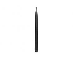 Unbekannt Spitzkerzen, Matt, 24cm, 10 Stück, Schwarz, SKMAT-010