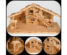 Große Weihnachtskrippe Krippe Krippenstall Weihnachten-Weihnachtskrippen-W009