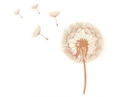 Wandtattoo Wandsticker Sonnige Pusteblume im Flug mit tollen Farben Pflanzen zu