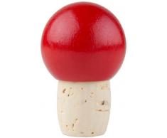 Hofmeister Holzwaren Flaschenstöpsel, rote Holzkugel und Korken