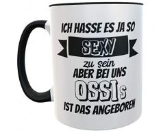 kila Lustige Tasse sexy Ossi Weihnachten Wichteln Ostdeutschland DDR Kaffee Becher Spruch inkl. Geschenk Verpackung