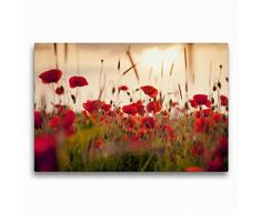 Premium Textil-Leinwand 75 x 50 cm Quer-Format Mohnblumen im Abendlicht | Wandbild, HD-Bild auf Keilrahmen, Fertigbild auf hochwertigem Vlies, Leinwanddruck von Lain Jackson