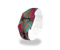 LAMPION - Pappwatch - Paperwatch - Digitale Armbanduhr im trendigen Design - aus absolut reissfestem und wasserabweisenden Tyvek® - Made in Germany , absolut reißfest und wasserabweisend