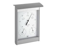TFA Dostmann Analoge Außenwetterstation, aus Aluminium, Barometer, Thermometer, Hygrometer, wetterfest