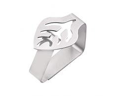 JINNAI 1 x Tischdeckenklammer aus Edelstahl für den Außenbereich, Tischdeckenhalter, Edelstahl-Tischdeckenklammern für Zuhause, Picknick, Grillen, Hochzeit, Party (Blatt)