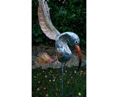 Medusa Metallfigur Deko Gartendeko Gartenfigur floureszierend versch.Figuren NEU Kolibri groß grün 140x14x33cm