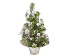 Riffelmacher Geschmückter Weihnachtsbaum beleuchtet 50cm 20258 - Silber