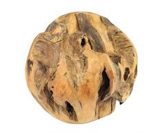 Oriental Galerie Teakholz Kugel ca. 30 cm Wurzelholz Teakkugel Teakball Dekoball Holzkugel Dekoration Deko Dekokugel Ball Natur Teak Holz