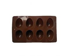 BESTOYARD Osterbackform Silikon Schokoladenform Ei Backform Kuchenform Gelegentliche Farbe