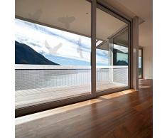 atFoliX Glasdekorfolie Vogelschutz verschiedene Größen und Farben FX-Sticker Aufkleber zum Schutz vor Vogelschlag