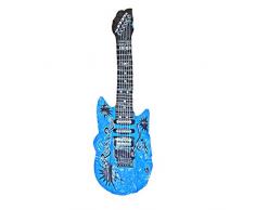 Lg-Imports Luftgitarre Luft Gitarre aufblasbar Rock n Roll Party lustig 100cm versch. Farben Blau