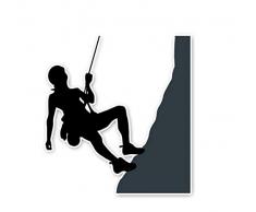 Wandtattoos Wandbilder(2 Teile/Satz) Menschen Sport Klettern Aufkleber Pvc Motorrad Auto Fahrzeug Dekorative Aufkleber Auto Aufkleber Zubehör 12.2 X 11.3 Cm