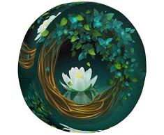 Olive Croft Cartoon-Kranz aus Reben und Blättern wasserdichte, staubdichte Universal-Reserverad-Reifenabdeckung 14-17inch